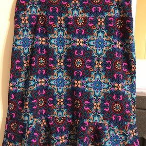 Agnes and Dora Flounce Skirt in Medallion Print